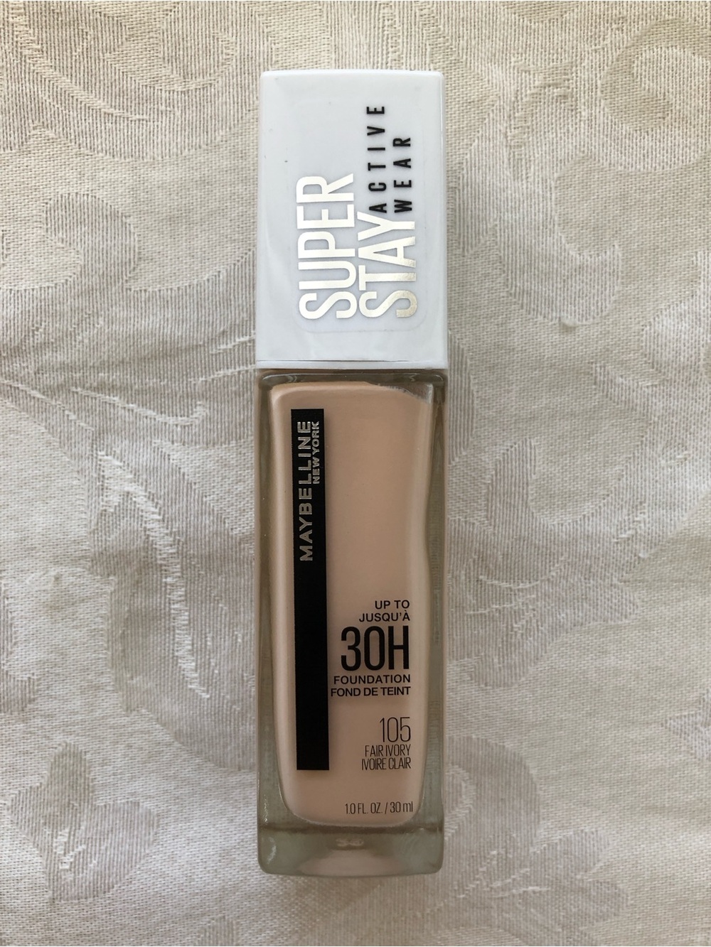 Maybelline Super Stay Active Wear Full Coverage Foundation Shade 105 Fair Ivory